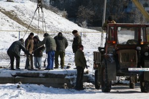 Из-за мороза в Керчи лопнула магистральная труба 