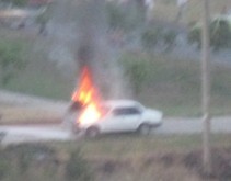 В Керчи взорвался автомобиль [Фото] 