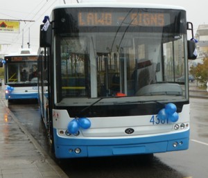Симферополь обзавелся новым троллейбусом 
