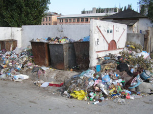 Одесситов заставили убирать мусор в Симферополе