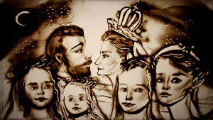 Ксения Симонова нарисовала картину о жизни Романовых