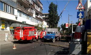 В Севастополе упавшее дерево забаррикадировало дорогу