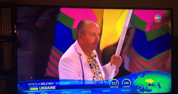 Телеканал NBC показал Украину с Крымом на открытии Олимпиады