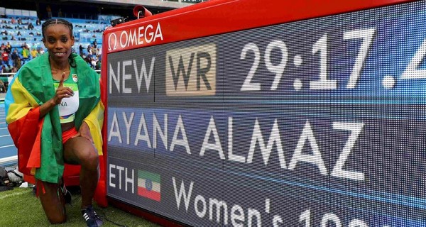 Эфиопская бегунья побила мировой рекорд