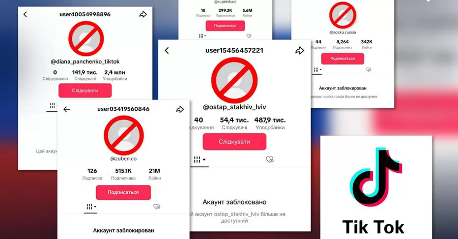 TikTok по требованию СНБО удалил аккаунты Панченко, Шария и Дубинского
