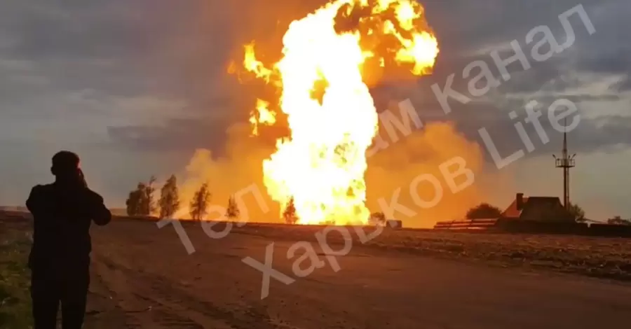 В Харьковской области вспыхнул пожар на газопроводе